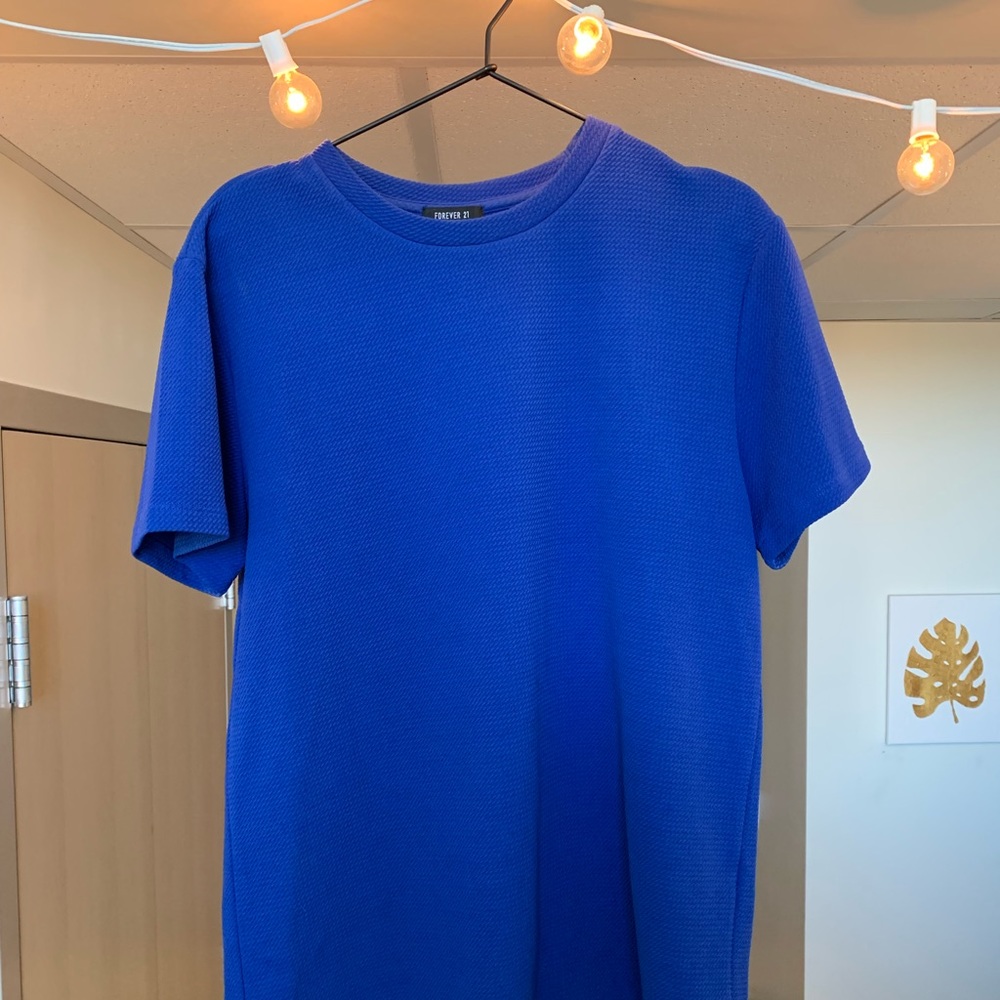 Textured Blue Shirt